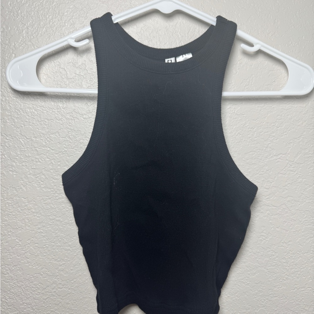 H&M Black Ribbed Tank Top